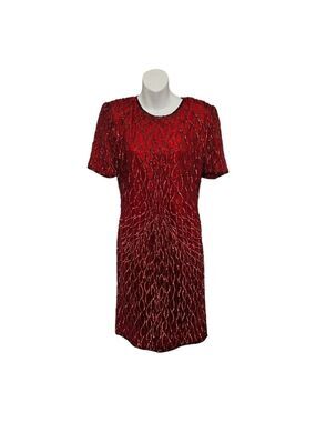 Beaded Sequin Cocktail Dress size 8 -10 Special Occasion
